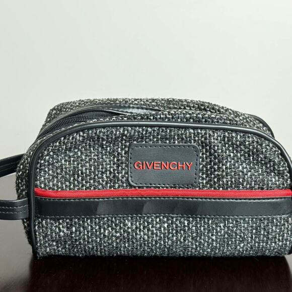 Vintage Givenchy 80s-90s Grey Tweed Travel Bag Set - Picture 7 of 8